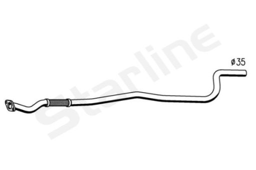 20.17.420 - Глушник R. середній FORD KA 1.3 KAT. 96-2000 шт STARLINE