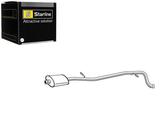 34.20.427 - ЦЕНТРАЛЬНЫЙ ГЛУШИТЕЛЬ PEUGEOT 406 1.8I -16V 01-03 03 SED STW STARLINE