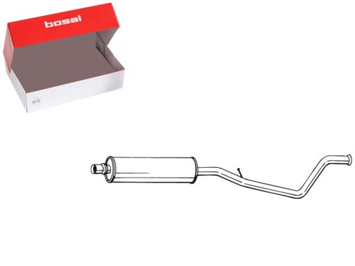 ЦЕНТРАЛЬНА ВИХЛОПНА СИСТЕМА ГЛУШНИК CITROEN C4 C4 ТА PEUGEOT 307 2.0