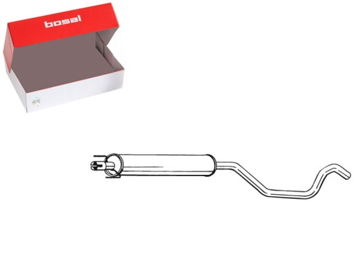 ГЛУШНИК ВЫХЛОПНИЙ ЦЕНТР OPEL ZAFIRA A ZAFIRA B ZAFIRA B