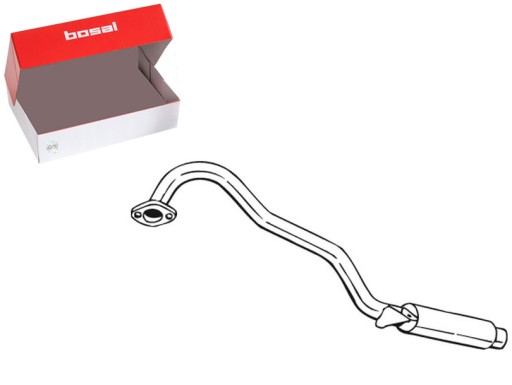 BOS145-003 - ГЛУШНИК ВИХЛОПНОЇ СИСТЕМИ ЗАДНІЙ FORD MAVERICK NISSAN TERRANO II 2.4