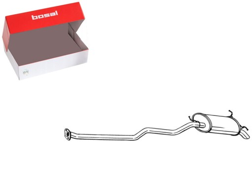 ГЛУШНИК ЗАДНЬОГО ВЫХЛОПУ HYUNDAI SANTA FE I 2.0D 04/01-03/06