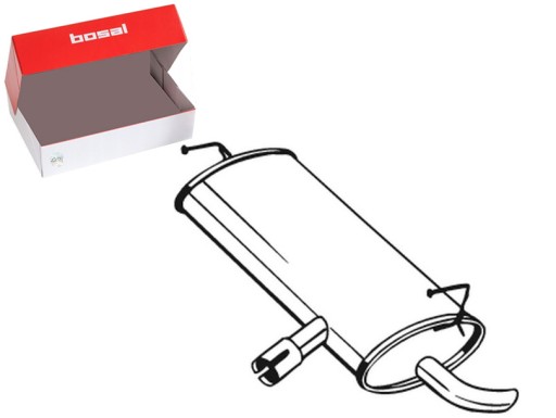 ЗАДНИЙ ГЛУШИТЕЛЬ ВЫХЛОПНОЙ СИСТЕМЫ NISSAN QASHQAI I 2.0 07.02-04.14 BOSAL