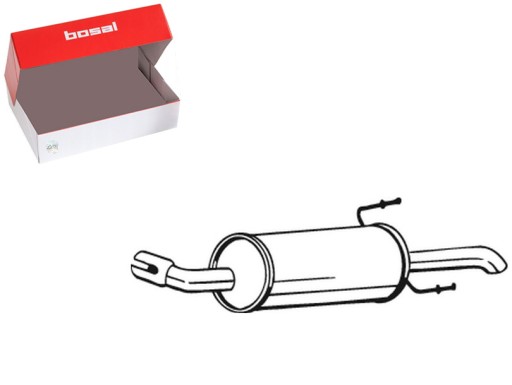 ГЛУШНИК ЗАДНЬОЇ ВИСХЛОПНОЇ СИСТЕМИ OPEL ASTRA G 1.4 02/98-12/09 BOSAL