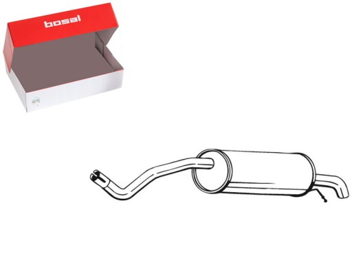 ГЛУШНИК ЗАДНЬОГО ВИХЛОПУ SKODA ROOMSTER ROOMSTER PRAKTIK 1.2 1.6