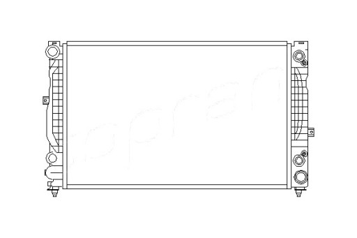 108800763 112 294 (TOP) - РАДИАТОР ДВИГАТЕЛЯ TOPRAN AUDI A4 A6 ALLROAD SEAT E