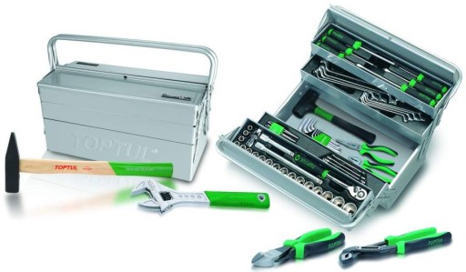 Ящик для інструментів TOPTUL Кількість інструментів 65 шт.