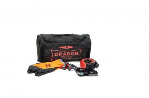 ATV DRAGON WINCH BAG WINCH KIT SHAKEL BELT BLOCK РУКАВИЧКИ