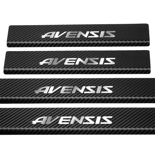 TOYOTA AVENSIS MK3 T27 304 накладки на пороги з нержавіючої сталі, обробка