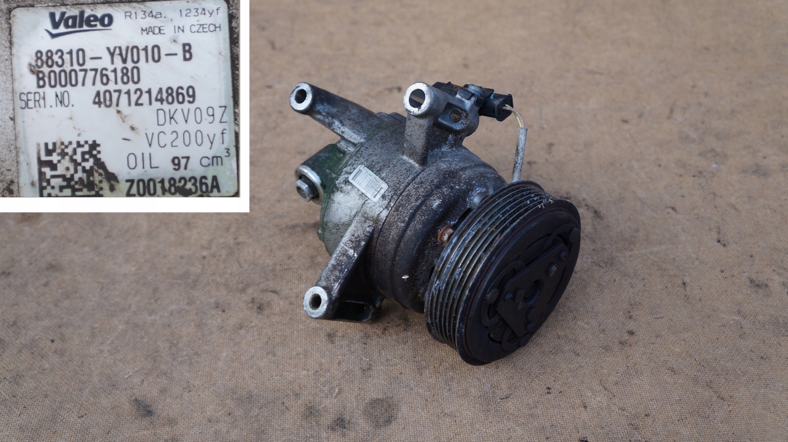 88310-YV010-B - КОМПРЕССОР КОНДИЦИОНЕРА TOYOTA AYGO II 88310-YV010