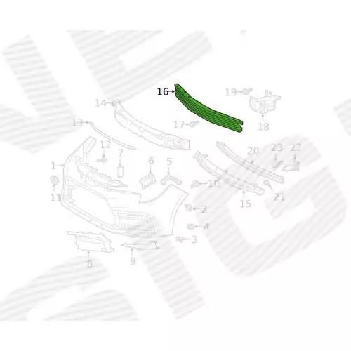 52131-02270 - TOYOTA COROLLA 2020-ПОСИЛЕННЯ ПРОМЕНЯ ALU