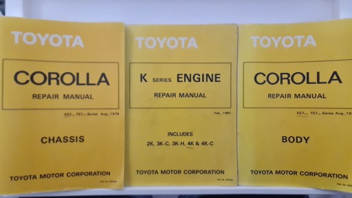 TOYOTA Corolla e70 IV 4 покоління керівництво по ремонту підвіски двигуна