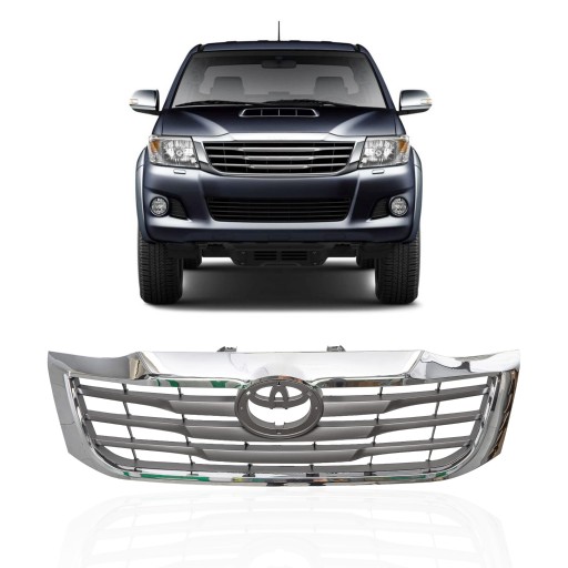 TOYOTA HILUX VII AN20 2011-2015 РЕШЕТКА РАДИАТОРА СЕРЕБРЯНАЯ 531110K450