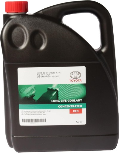 TOYOTA COOLANT RED CONCENTRATE ООО G12 RED 5L