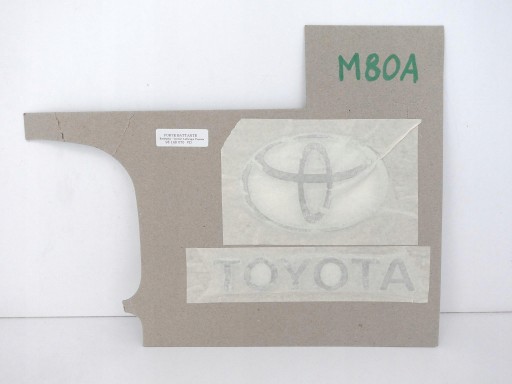 98148070VD - TOYOTA PROACE II 16- ЕМБЛЕМА ЛОГОТИП НАЗНАЧЕННЯ ЗАДНИЙ КАПОТ ХРОМ НОВИЙ ОРИГІНАЛ