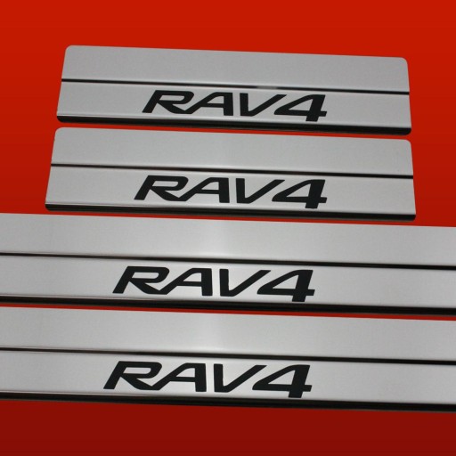 TOYOTA RAV-4 MK4 Накладки на пороги з нержавіючої сталі 304