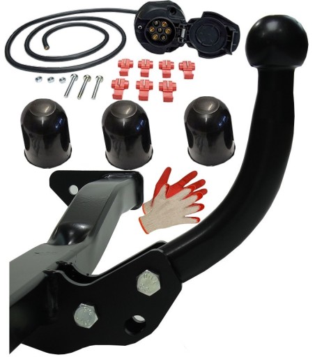 TOYOTA YARIS 1 I P1 1999-2005 В КОМПЛЕКТЕ БУКСИРОВОЧНЫЙ КРЮК + ЖГУТ ПРОВОДОВ + КРЫШКИ