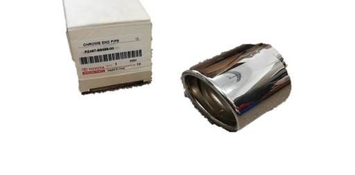 TOYOTA YARIS 11-17 НАКОНЕЧНИК ВЫХЛОПНОЙ ТРУБЫ ХРОМ ОРИГИНАЛ