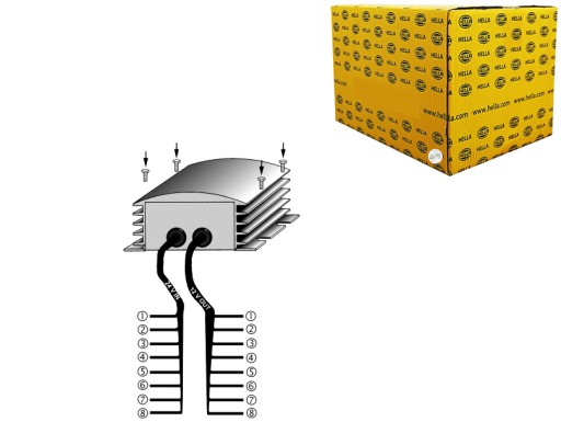 5DS 008 125-011 - ТРАНСФОРМАТОР РЕДУКТОР 24 12V HELLA