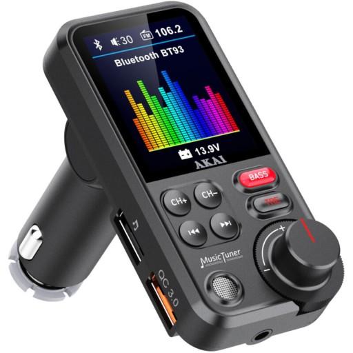 FM-передавач Bluetooth 2xUSB MP3 SD AKAI FMT-93bt