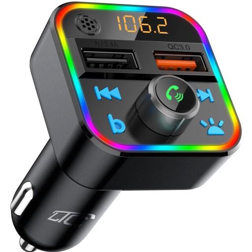 FM-ПЕРЕДАВАЧ BLUETOOTH ШВИДКИЙ ЗАРЯДНИЙ ПРИСТРІЙ QC USB