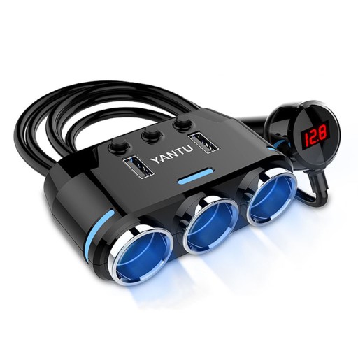 ТРОЙНИК РАЗВЕТВИТЕЛЬ ПРИКУРИВАТЕЛЯ 2 X USB