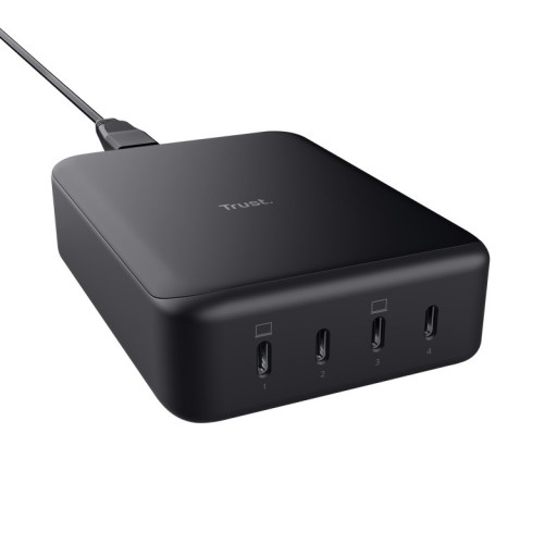 Зарядний пристрій TRUST Maxo 240 Вт, 4 порти USB-C