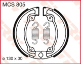 MCS805 - ГАЛЬМІВНІ КОЛОДКИ TRW LUCAS (130X30MM) (H318)