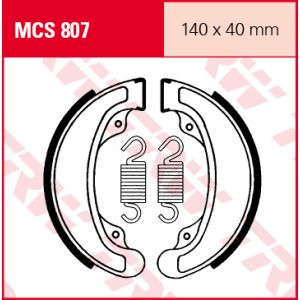 MCS807 - ГАЛЬМІВНІ КОЛОДКИ TRW LUCAS (140X40MM) (H313)