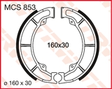 MCS853 - ГАЛЬМІВНІ КОЛОДКИ TRW LUCAS (160X30MM) (K705) KAWASAKI EL/GPZ/ER/Z/ZL