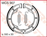 MCS907 - ГАЛЬМІВНІ КОЛОДКИ TRW LUCAS (160X30MM) (S606)