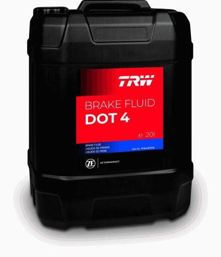 TRW BRAKE FLUID DOT4 20л / ПЛАСТИКОВЫЙ КОНТЕЙНЕР / МЯГКИЙ / + КРАН