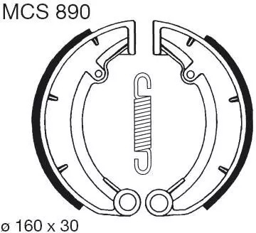 MCS890 - ГАЛЬМІВНІ КОЛОДКИ TRW MCS890