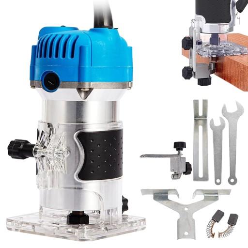 ЕЛЕКТРИЧНИЙ ТРИМЕР РУЧНИЙ ФРЕЗЕР ПО ДЕРЕВИНІ ФРЕЗИ 800 Вт 6,35 ММ