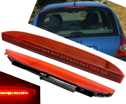 001red - Третий светодиодный стоп-сигнал Renault Clio 2 II 1998-2005 CLIO 3 III RED 30LED