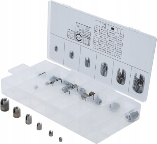 ВТУЛКИ ДЛЯ РЕМОНТА И РЕЗЬБЫ 32 ЭЛЕМЕНТА. КАНАВКА