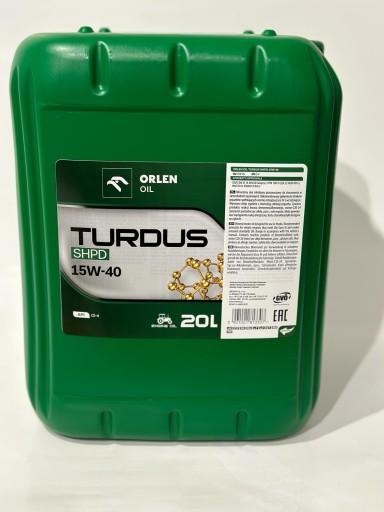 TURDUS SHPD 15W40 20л МОТОРНОЕ МАСЛО ОРЛЕН