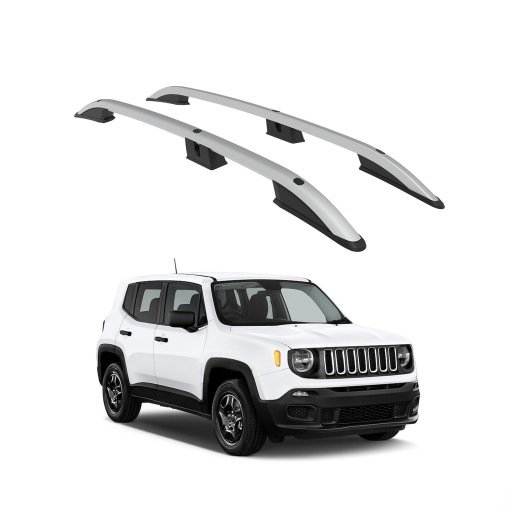 8682518039004 - РЕЙЛИНГИ НА КРЫШУ TURTLE CROWN для JEEP RENEGADE BU 2015 - 2024 Silver