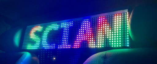 Именная табличка со светодиодной подсветкой RGB.