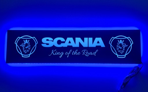 Світлодіодне табло SCANIA над ліжком з підсвічуванням салону TIR LKW