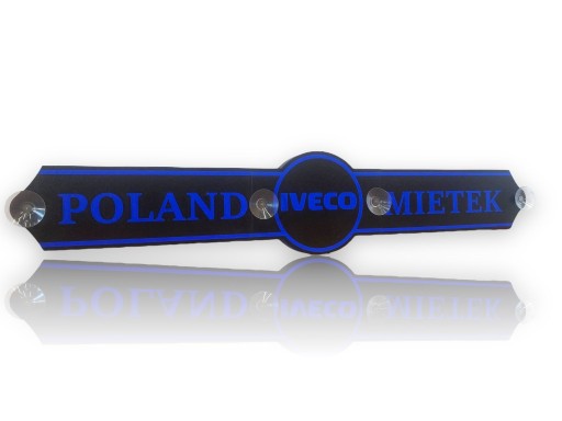 LED табло для вантажівки на вікно [IVECO, ПОЛЬЩА + ВАШЕ ІМ'Я]