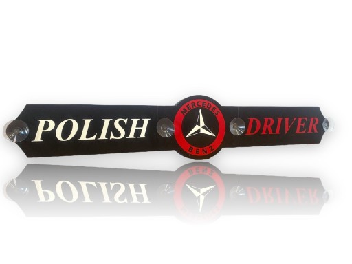 LED табло для вантажівки на вікно [ MERCEDES, ПОЛЬСЬКИЙ ВОДІЙ ]