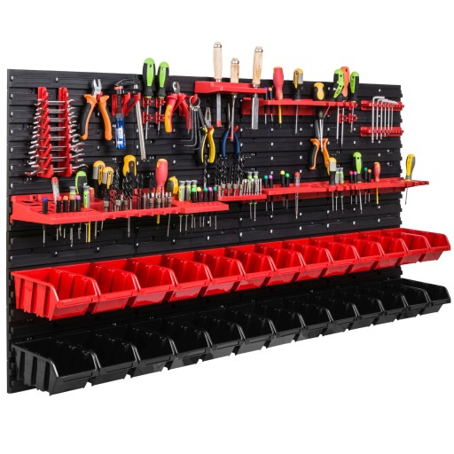 Доска для инструментов, Мастерская 156х78 см +26 подносов