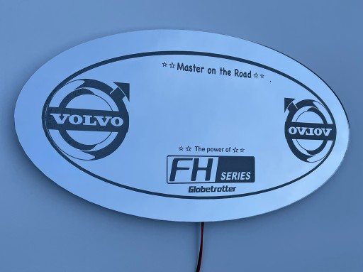 Світлодіодна дошка VOLVO з гравіюванням дзеркала 60x30см