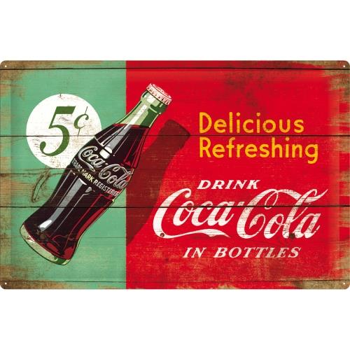 Доска вывеска Coca-Cola Delicious 40x60 Nostalgic 24005