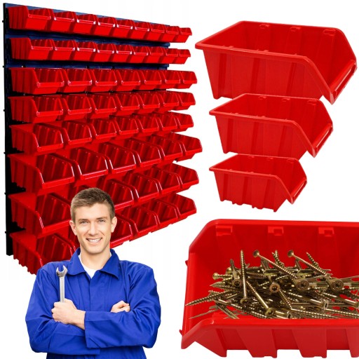 Дошка для майстерні, гаражна стінка для інструменту + 57 лотків