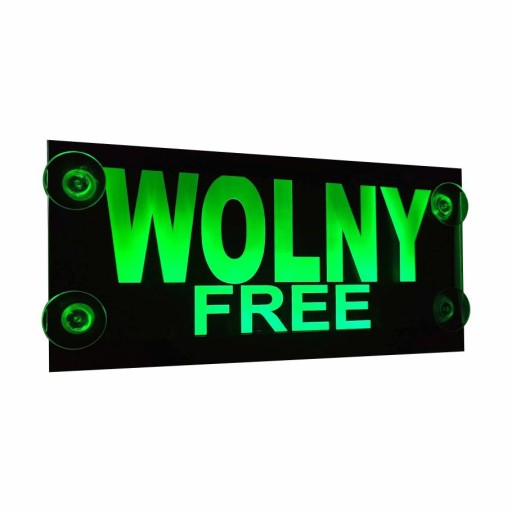 Светодиодная доска ТАКСИ - с надписью БЕСПЛАТНО/БЕСПЛАТНО 25 Х 12 СМ.