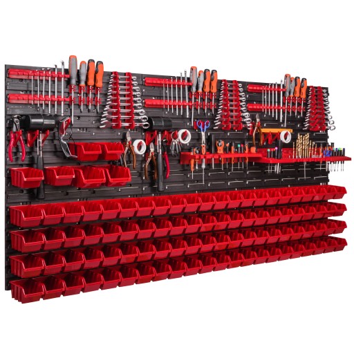 Дошка для інструментів 172 х 78 см, стінка майстерні, 94 лотка, гараж, ключі