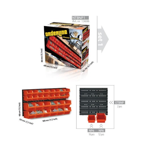 Дошка для інструментів ОРГАНІЗАТОР ГАРАЖНА МАЙСТЕРНЯ на стіну для інструментів НАБІР 1