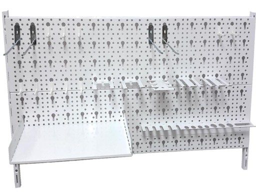 Металлическая доска для инструментов для мастерской HDP Element System 80x40см белая